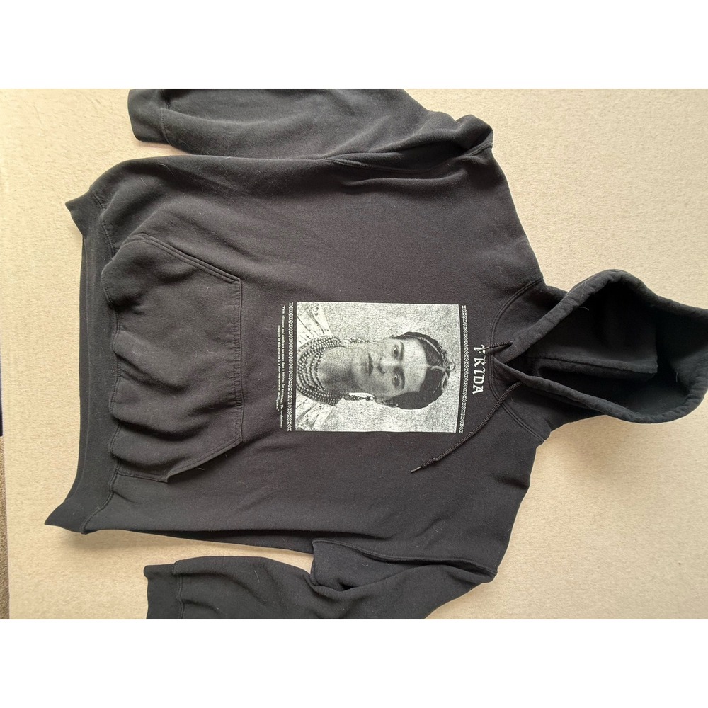 Frida Kahlo Graphic Hoodie Black Art History Portrait Sweatshirt